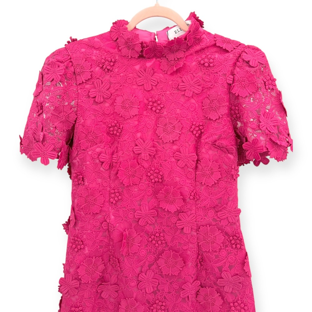 NWT Elliatt Claudia Short Sleeve Mini Dress in Pink $448 - Size Large‎ - Picture 7 of 10